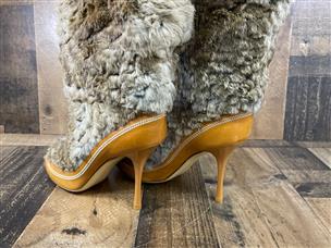 CHRISTIAN DIOR RABBIT FUR BOOTS - NEW - SIZE 42 / 11 US Brand New